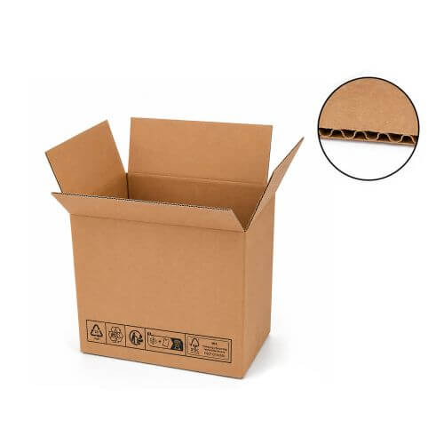 Cardboard box single wall - 245 x 170 x 255mm