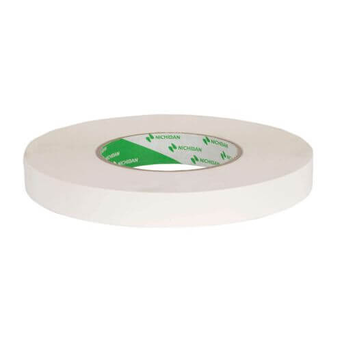 White Nichiban&reg; tape 19 mm x 50 m. 1 roll.