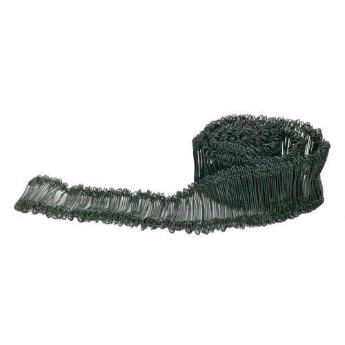 Legacci plastificati verdi a due occhielli - 1,6mm x 750mm - 1.000 pezzi