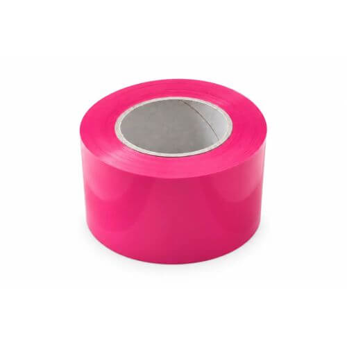 Afzetlint 75mm x 100mtr x 60my - Roze
