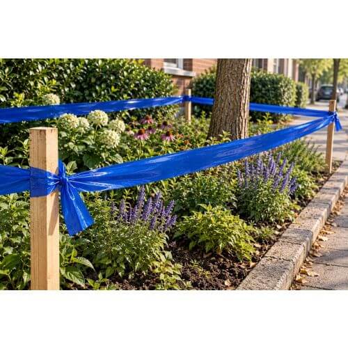 Absperrband Blau 75mm x 100m