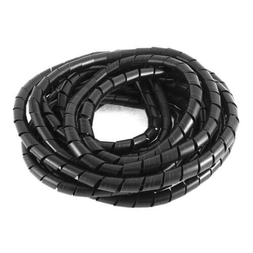 Banda espiral negra - rango 5-40mm - 10 m
