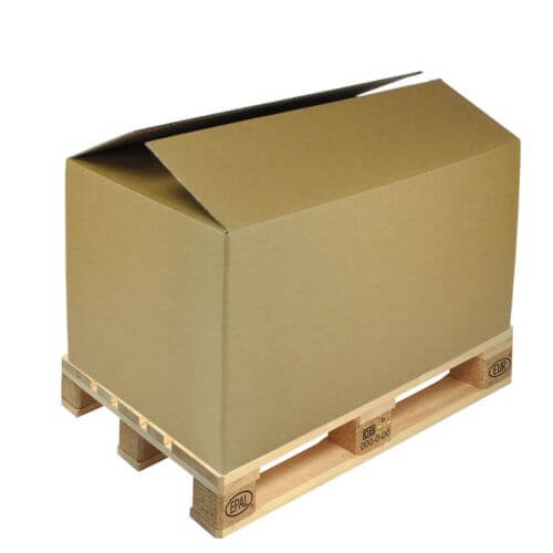 Palletdozen voor europallets - 5 stuks bruin