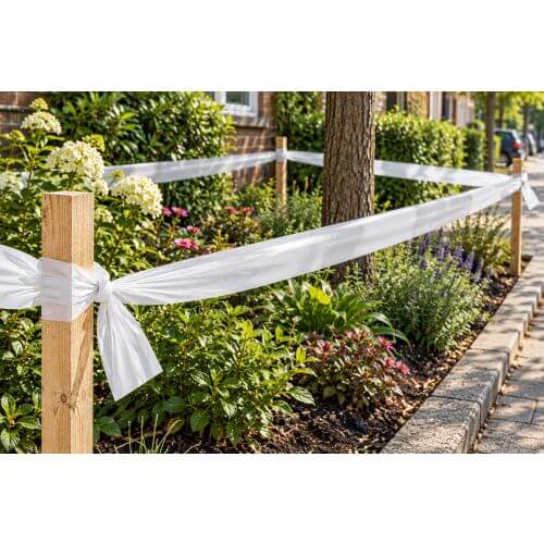 Cinta de barrera blanca 75 mm x 250 mtr x 60 my