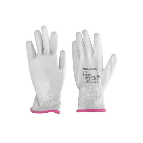 Fijngebreide montagehandschoenen - 1 paar - Wit