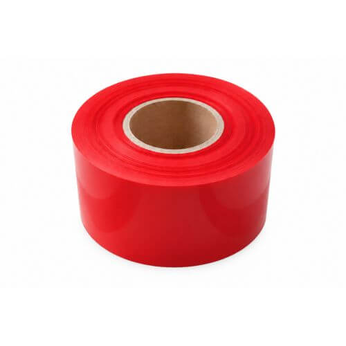 Cinta de barrera roja 75 mm x 250 mtr