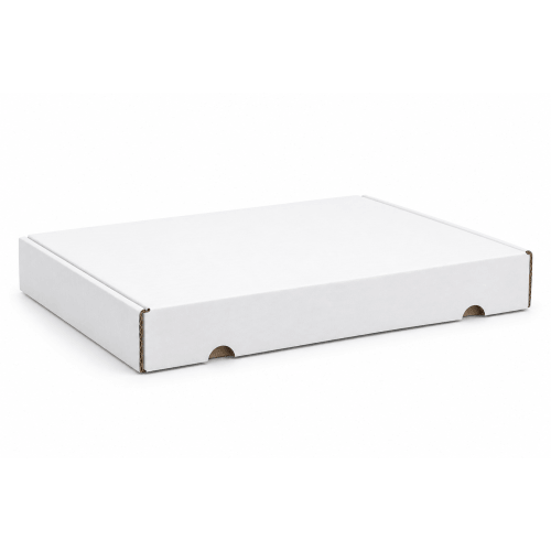Wei&szlig;e Briefkastenboxen E-Welle - 345 x 255 x 27mm