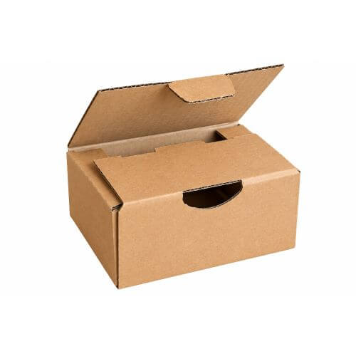 Brauner Postkarton B-Welle - 330mm x 100mm x 100mm