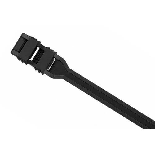Double Flat Head Cable Ties &ndash; 265 x 8.6mm &ndash; Black