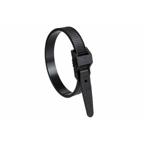 Single Flat Head Cable Ties &ndash; 180 x 8.6mm &ndash; Black