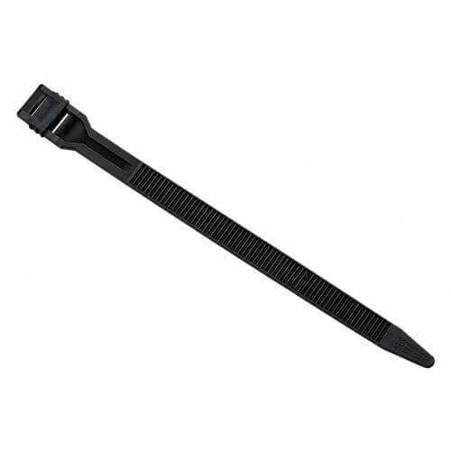 Single Flat Head Cable Ties &ndash; 180 x 8.6mm &ndash; Black