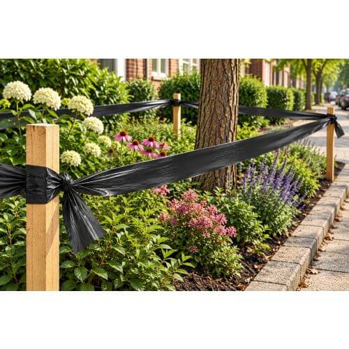 Cinta barrera negra 75 mm x 250 metros
