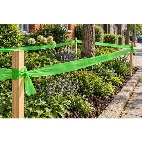 Ruban barriere vert gazon 75mm x 250mtr