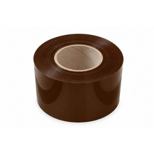 Cinta de barrera marr&oacute;n 75 mm x 250 mtr