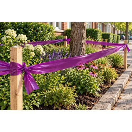 Ruban de barri&egrave;re violet 75mm x 250mtr
