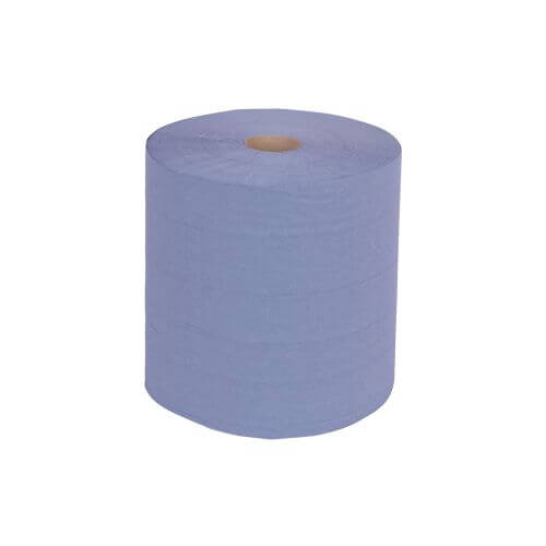 Industrie papier - 24cm x 380mtr - 2 rollen blauw